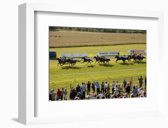 Horse race in Ballinrobe, County Mayo, Connacht, Ireland-null-Framed Art Print