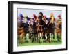 Horse Race in Motion-Peter Walton-Framed Premium Photographic Print