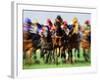 Horse Race in Motion-Peter Walton-Framed Photographic Print