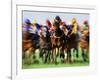 Horse Race in Motion-Peter Walton-Framed Photographic Print