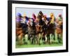 Horse Race in Motion-Peter Walton-Framed Photographic Print