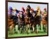 Horse Race in Motion-Peter Walton-Framed Photographic Print