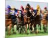 Horse Race in Motion-Peter Walton-Mounted Photographic Print