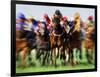 Horse Race in Motion-Peter Walton-Framed Photographic Print