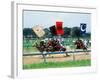 Horse Race in Samurai Armors-null-Framed Photographic Print