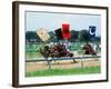 Horse Race in Samurai Armors-null-Framed Photographic Print