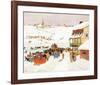 Horse Race in Winter-Clarence Alphonse Gagnon-Framed Premium Giclee Print