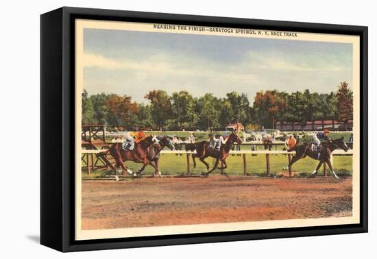 Horse Race, Saratoga Springs, New York-null-Framed Stretched Canvas