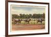 Horse Race, Saratoga Springs, New York-null-Framed Art Print