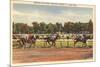 Horse Race, Saratoga Springs, New York-null-Mounted Art Print