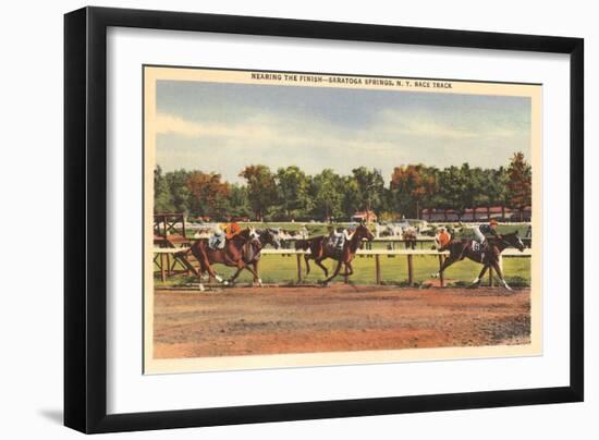 Horse Race, Saratoga Springs, New York-null-Framed Art Print