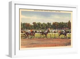 Horse Race, Saratoga Springs, New York-null-Framed Art Print