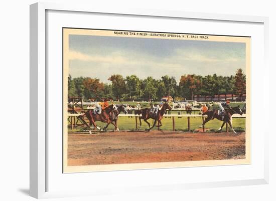 Horse Race, Saratoga Springs, New York-null-Framed Art Print