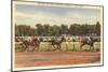 Horse Race, Saratoga Springs, New York-null-Mounted Premium Giclee Print