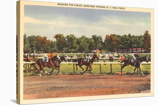 Horse Race, Saratoga Springs, New York-null-Stretched Canvas