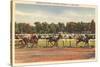 Horse Race, Saratoga Springs, New York-null-Stretched Canvas