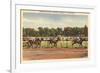 Horse Race, Saratoga Springs, New York-null-Framed Premium Giclee Print