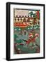 Horse Race - Tokaido No Uchi-Yoshitsuya Utagawa-Framed Giclee Print