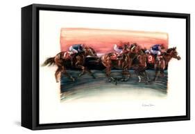 Horse Race-Dean Bruce-Framed Stretched Canvas