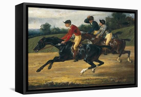 Horse Race-Théodore Géricault-Framed Stretched Canvas