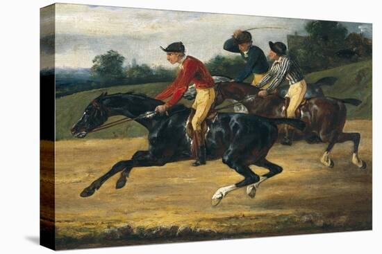 Horse Race-Théodore Géricault-Stretched Canvas