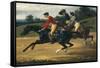 Horse Race-Théodore Géricault-Framed Stretched Canvas