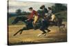 Horse Race-Théodore Géricault-Stretched Canvas