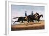 Horse Race-Currier & Ives-Framed Art Print