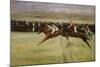 Horse Races in the Cascine, Florence, Italy, 1909-Max Liebermann-Mounted Giclee Print