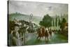 Horse racing at Longchamps. 1864-Edouard Manet-Stretched Canvas