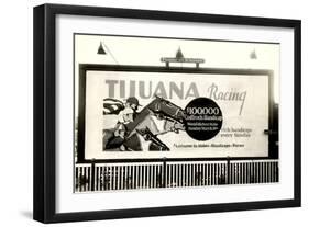 Horse Racing Billboard, Tijuana-null-Framed Art Print