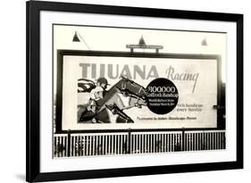 Horse Racing Billboard, Tijuana-null-Framed Premium Giclee Print