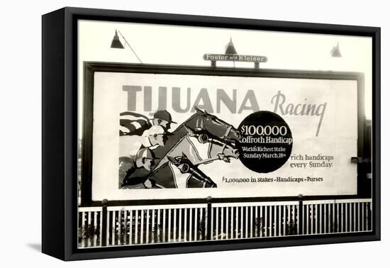 Horse Racing Billboard, Tijuana-null-Framed Stretched Canvas