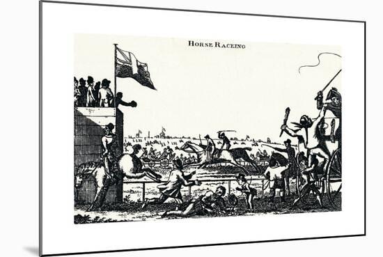 Horse Racing, (C1804), 1903-George Cruikshank-Mounted Giclee Print