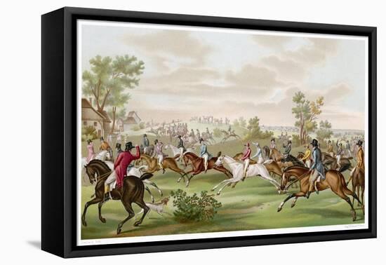 Horse Racing in France-Debucourt-Framed Stretched Canvas