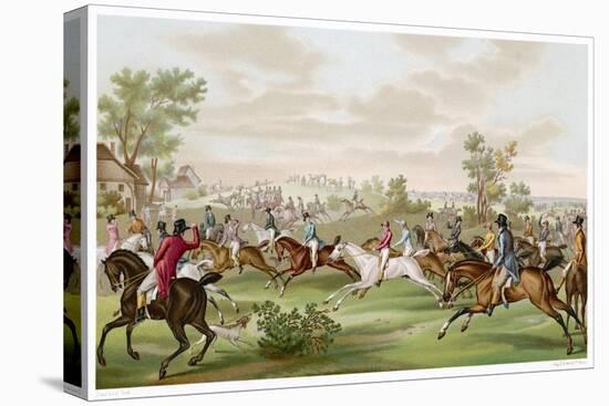 Horse Racing in France-Debucourt-Stretched Canvas