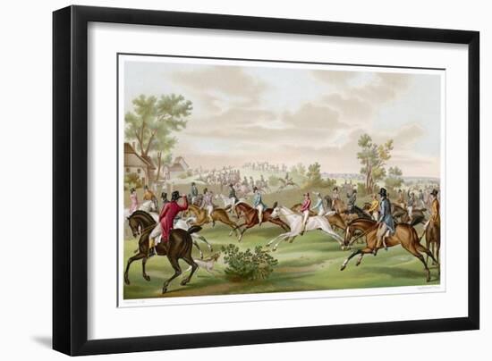 Horse Racing in France-Debucourt-Framed Art Print