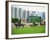 Horse Racing in Hong Kong, China-Tim Hall-Framed Photographic Print