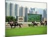 Horse Racing in Hong Kong, China-Tim Hall-Mounted Photographic Print