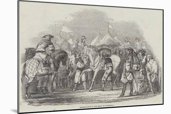 Horse-Racing in the Reign of Charles II-null-Mounted Giclee Print