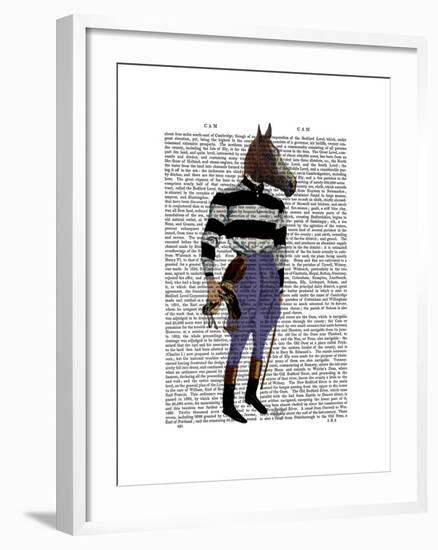 Horse Racing Jockey Full-Fab Funky-Framed Art Print