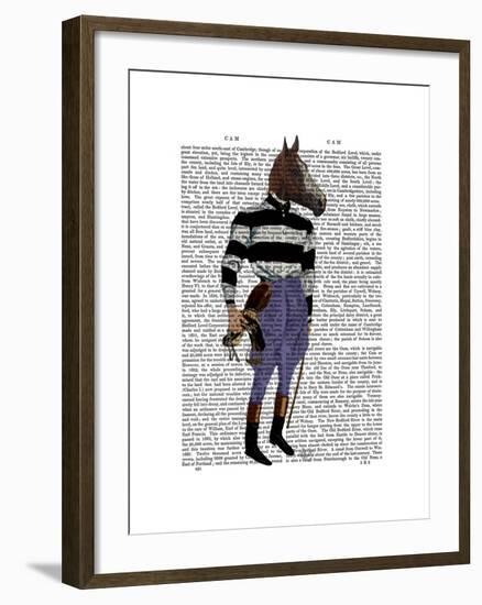 Horse Racing Jockey Full-Fab Funky-Framed Art Print