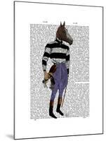 Horse Racing Jockey Full-Fab Funky-Mounted Art Print