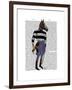 Horse Racing Jockey Full-Fab Funky-Framed Art Print