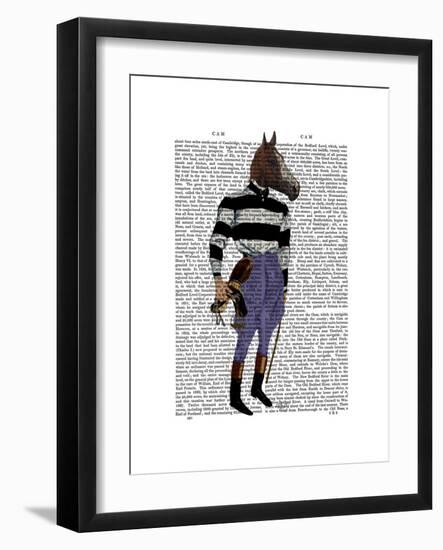 Horse Racing Jockey Full-Fab Funky-Framed Art Print