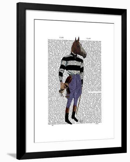 Horse Racing Jockey Full-Fab Funky-Framed Art Print