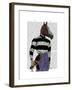 Horse Racing Jockey Portrait-Fab Funky-Framed Art Print