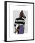 Horse Racing Jockey Portrait-Fab Funky-Framed Art Print