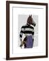 Horse Racing Jockey Portrait-Fab Funky-Framed Art Print