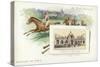 Horse Racing Near Paris, Chateau De Chantilly-null-Stretched Canvas